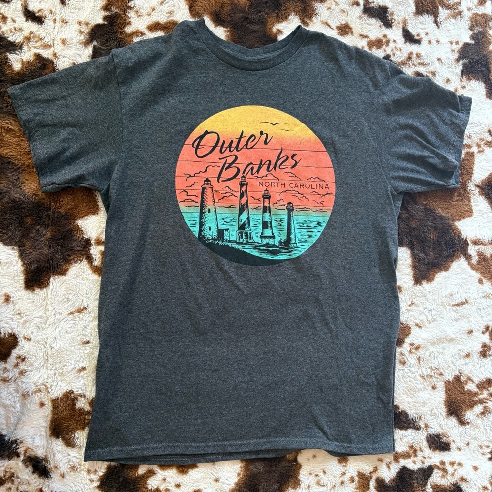 Outer Banks Graphic Tee - Gray